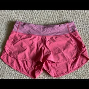 Pink speed shorts